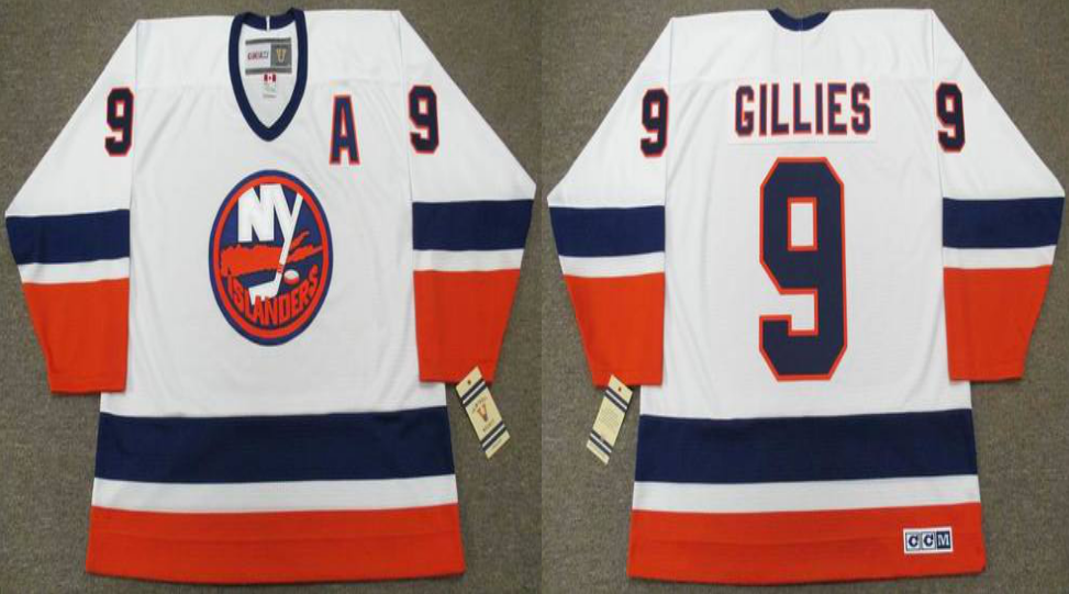 2019 Men New York Islanders #9 Gillies white CCM NHL jersey->new york islanders->NHL Jersey